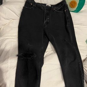 Abercrombie and Fitch The 90s straight dad high rise curve love jeans